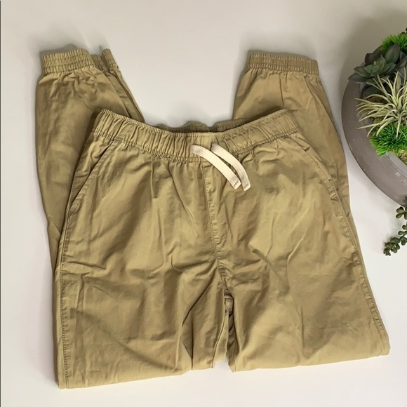 Children’s Place casual khaki street style pull on pants boys 14 kids tan - Picture 1 of 5